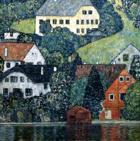 Klimt, Gustav - Houses in Unterach on Attersee Lake